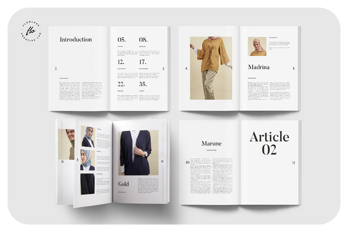 marune简约时尚服装产品图册设计